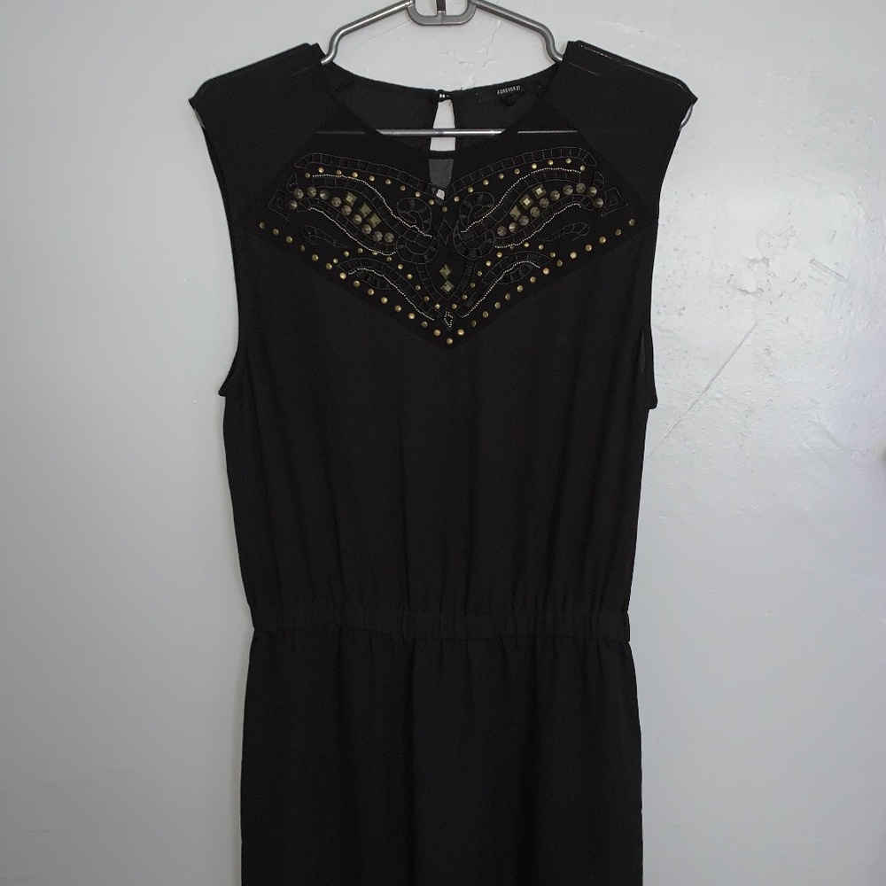 Black Mini Dress w/ Detail